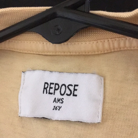 Repose AMS peach logo T-shirt size 16y - Picture 4 of 4